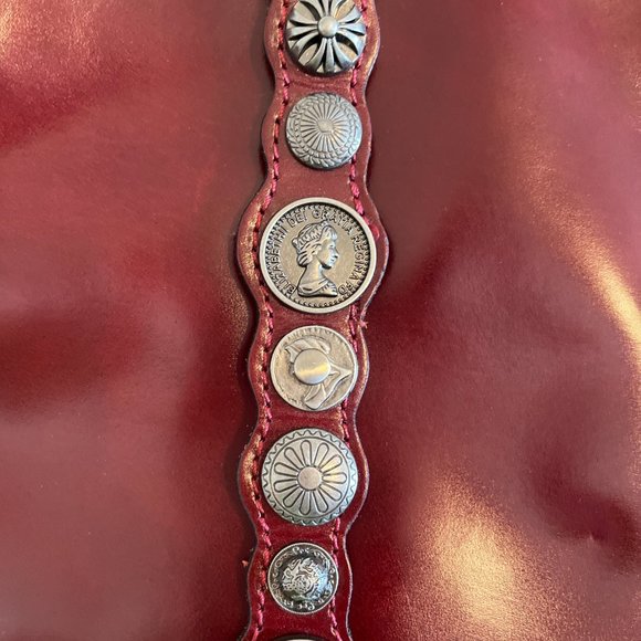 NWT Patricia Nash Italian Leather Venezia Pouch Renaissance Coin Crossbody Bag - Picture 10 of 13